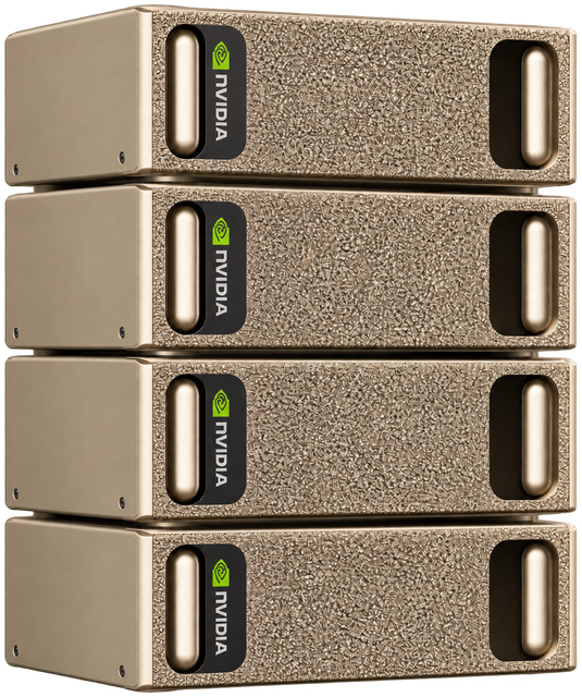 Four NVIDIA DGX Spark machines